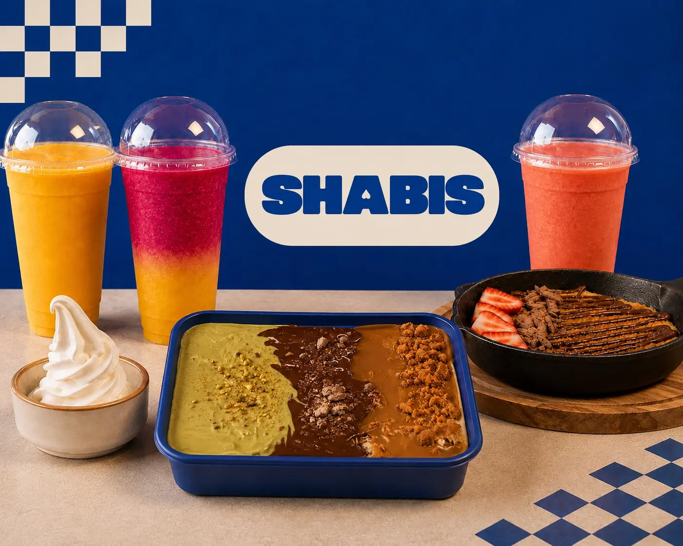 SHABIS fresh juices, smoothies and loaded desserts